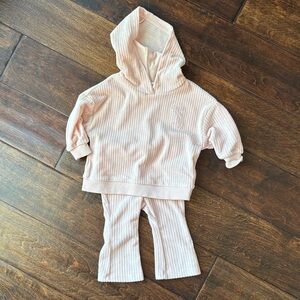 Carter's Soft Pink Ribbed Hoodie